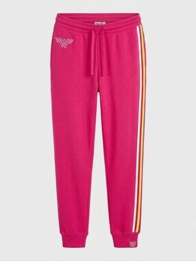 Wonder Woman DC Red Sweatpants Unisex Graphic Lounge Pants Size XL NWOT
